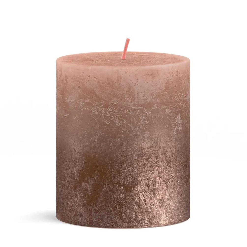 Bolsius Creamy Caramel & Copper Sunset Pillar Candle 8cm x 7cm £5.39